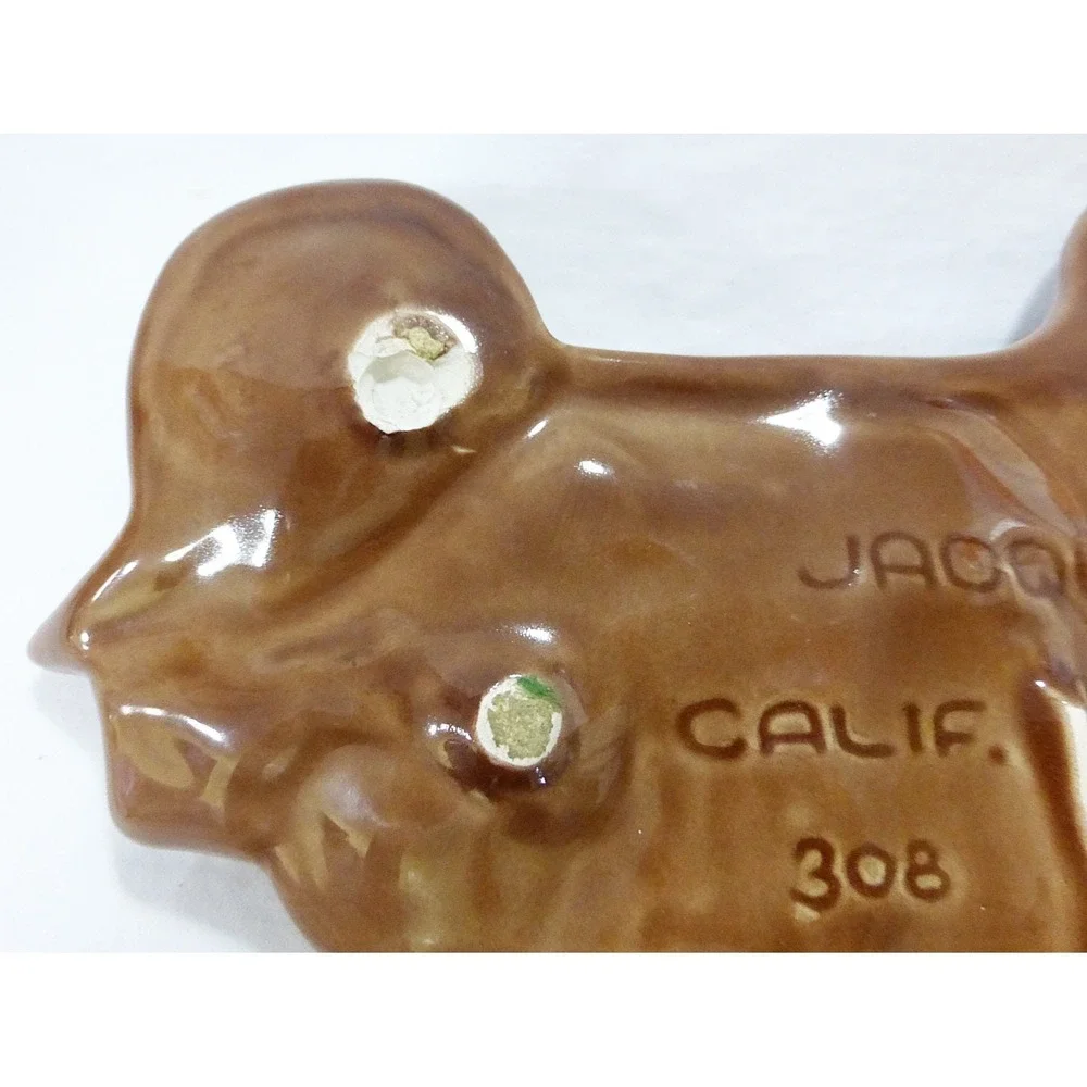 Vtg joaquin california usa pottery model a‎ porcelain brown home decor farmhouse